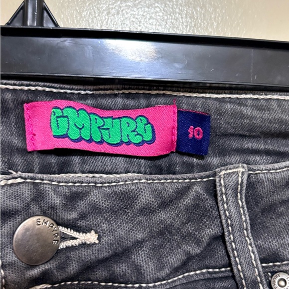 Empyre Tara Splatter Grey Low Rise Denim Skate Jeans - Picture 9 of 9